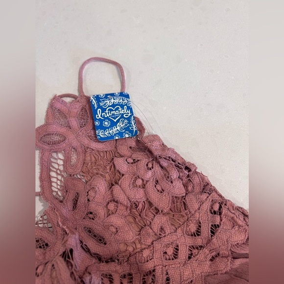 Free People One Adella Slip Dress in Mauve xsmall - Picture 7 of 7